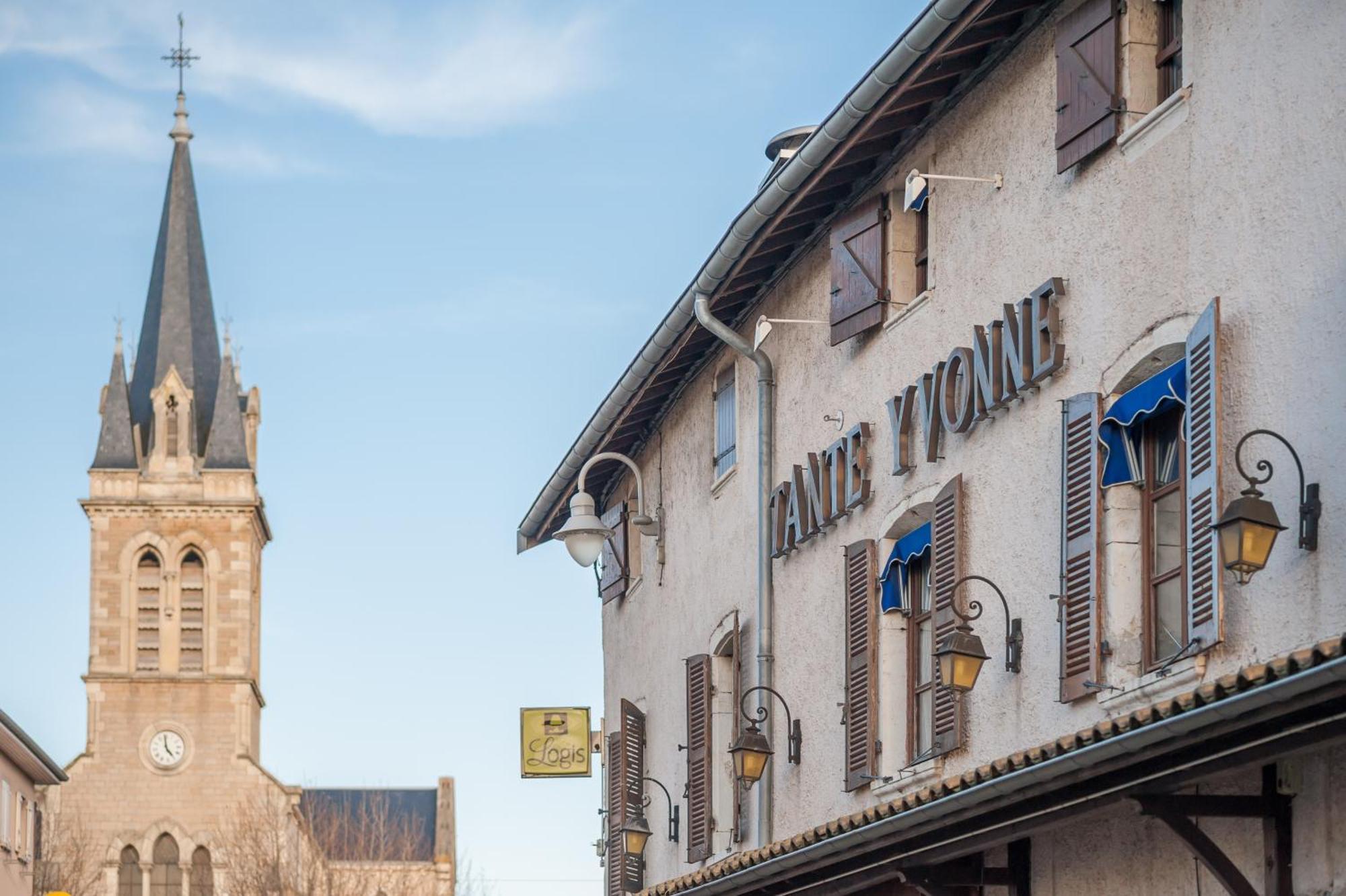 Logis Hotel Tante Yvonne & Son Restaurant Semi-Gastronomique - Lyon Nord Quincieux المظهر الخارجي الصورة